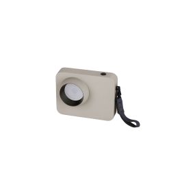 Nova Luce Kedros - tafellamp -  14 x 11 x 5 cm - 3W dimbare LED incl. - beige