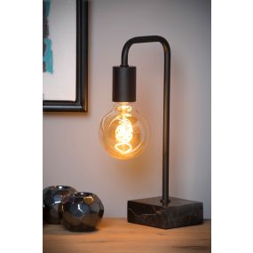 Lucide Lorin - tafellamp - 35cm - zwart