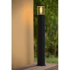 Lucide Fedor - tuinpaal - Ø 13 x 79 cm - IP44 - zwart