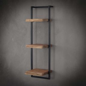 Vico Edge - wandschap - 30 x 25 x 100 cm - acaciahout
