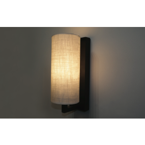Artdelight lampenkap - Ø 10 x 23 cm - wit