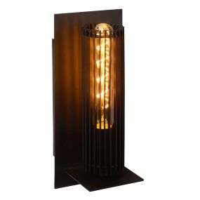 Lucide Lionel - wandlamp - Ø 12 x 29 cm - zwart