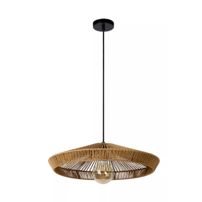 Lucide Yunkai - hanglamp - Ø 50 x 145 cm - rotan