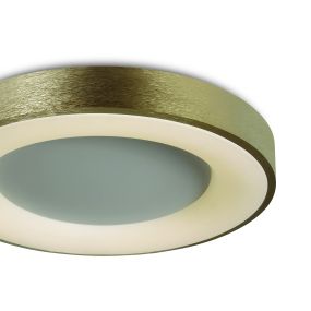 ONE Light Decorative - plafondverlichting - Ø 60 x 8,7 cm - 50W LED incl. - geborsteld goud