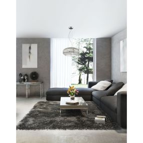 Nova Luce Valence - hanglamp - Ø 42 x 140 cm - wit