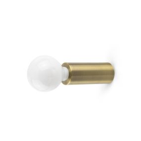 Faro Ten - plafond/wandverlichting - Ø 6 x 14 cm - satijn goud