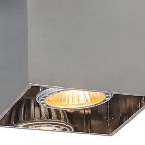 Zuma Line Square - opbouwspot - 8 cm - chroom