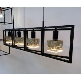 Lichtkoning Apollo - hanglamp - 112 x 7 x 165 cm - zwart