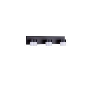Nova Luce Teko - wandlamp - 38,5 x 7,5 x 11,5 cm - 17W LED incl. - IP44 - zandzwart