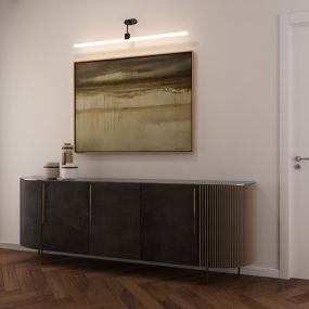 Creative Cables - wandverlichting met houten bevestigingskap - 14 x 17,7 x 7 cm - zwart