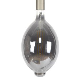 Vico LED filament lamp dimbaar - Ø 18 x 33 cm - E27 - 8W - 2700K - gerookt grijs