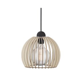 Nordlux Chino 25 - hanglamp - Ø 25 x 273 cm - lichtbruin