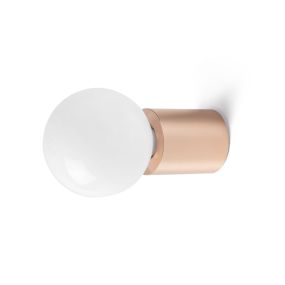 Faro Ten - plafond/wandverlichting - Ø 6 x 7 cm - glanzend koper