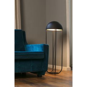 Faro Jellyfish - staanlamp - 90 cm - 6W LED incl. - zwart en goud
