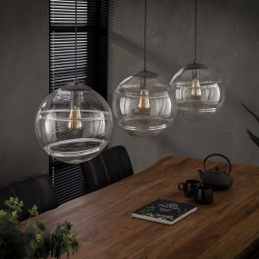 Vico Clear - hanglamp - 128 x 30 x 150 cm - transparant
