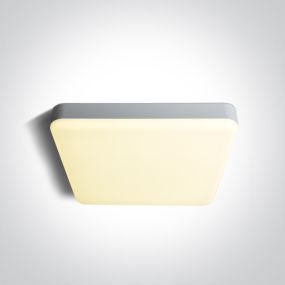 ONE Light Plafo - plafondverlichting - 35 x 35 x 5,5 cm - 35W LED incl. - IP65 - wit