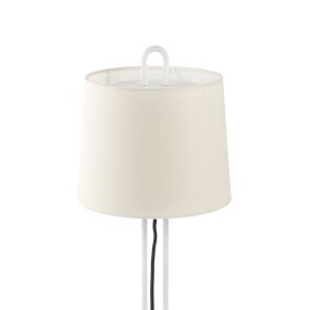 Faro Montreal - tafellamp - Ø 25 x 54 cm - wit en beige