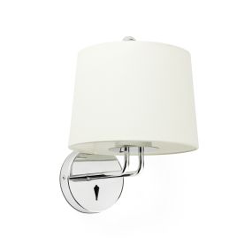 Faro Montreal - wandverlichting - 21,5 x 19 x 32 cm - beige en chroom