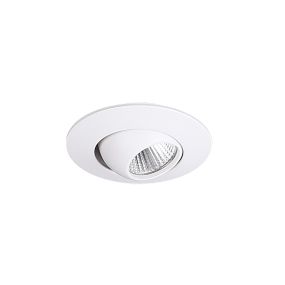 Maxlight Yuca Round Tilted - inbouwspot 1L - Ø 55 mm, Ø 45 mm inbouwmaat - 3W LED incl. - wit