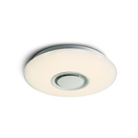 ONE Light Indoor LED - plafondverlichting met bluetooth-luidspreker - Ø 40 x 5,5 cm - 24W LED incl. - wit