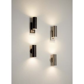 Searchlight Slapton - buiten wandverlichting - 6 x 16 cm - IP44 - roestvrij staal