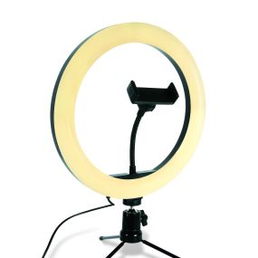 ONE Light Ring Light Stands - Ø 26 x 39 cm - 10W dimbare LED incl. - zwart