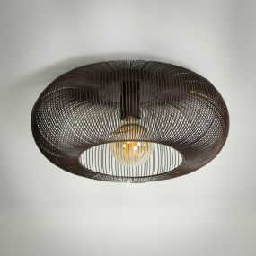 Vico Copper Twist - plafondlamp - Ø 43 x 20 cm - koper