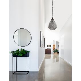 Nova Luce Toulon - hanglamp - Ø 27 x 120 cm - grijs