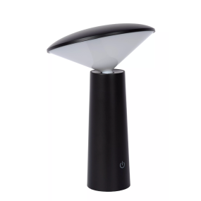 Lucide Jive - oplaadbare buiten tafellamp - Ø 13,9 x 21,3 cm - 4W dimbare LED incl. -  IP44 - zwart