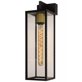 Lucide Laurens - buiten wandverlichting - 14 x 19,5 x 49,3 cm - IP54 - zwart