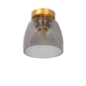 Lucide Tyler - plafondverlichting - Ø 16,1 x 16,8 cm - fumé goud