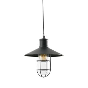 Faro Marina - hanglamp - Ø 27 x 27 cm - mat zwart