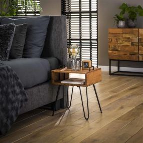 Vico Handles - nachtkastje - 40 x 34 x 48 cm - acaciahout