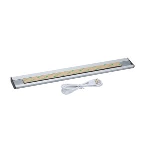 Integral LED kastverlichting met sensor - 1,4 x 4,5 x 35 cm -  1,7W dimbare LED incl. - wave-dimfunctie  - oplaadbare batterij 5V - aluminium