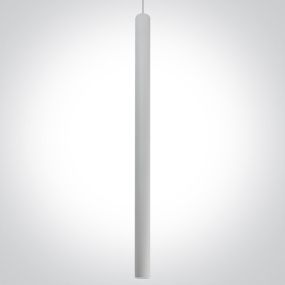 ONE Light Track Lights - op rails gemonteerde hanger - Ø 3,2 x 60 cm - 8W LED incl. - wit