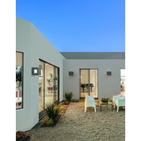 Nova Luce Castro - buiten wandverlichting - 16 x 16 x 16 cm - IP65 - grijs