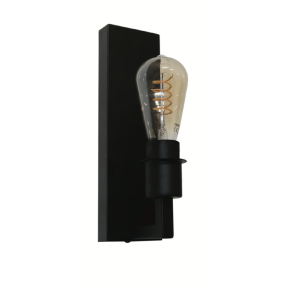 Artdelight Movano - wandverlichting -  13 x 8,7 x 17,8 cm - zwart