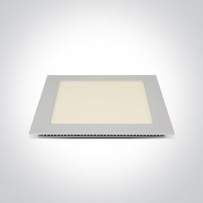 ONE Light Square Recessed Panels - inbouw plafondverlichting - 22,5 x 22,5 x 2,2 cm - 22W LED incl. - IP40 - wit - CCT