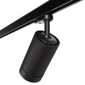 Dobac Juvenis AC 20W - 3-fase railsysteem - Ø 8 x 17 cm - 20W LED incl. - zwart - 40 graden lichtbundel