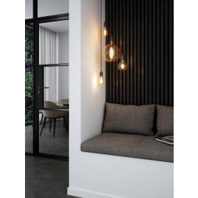 Nordlux Smart LED lamp - slimme verlichting -  Ø 6,4 x 14 cm - E27 - 4,7W - dimfunctie  via app - amber