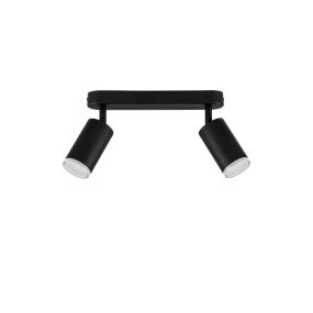 Nova Luce Mao - opbouwspot 2L - 5,5 x 16,5 x 26 cm - IP44 - zandzwart
