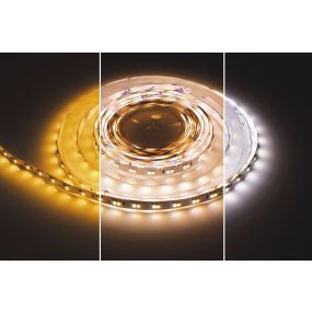 Integral LED strip -1cm breed, 500cm lengte - 24Vdc - dimbaar - 9,6W LED per meter - IP20 - 2400-6000K