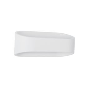 Nova Luce Mile - buiten wandverlichting - 18 x 11,5 x 7,5 cm - 9W LED incl. - IP54 - wit