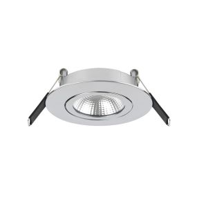 Integral LED Lux Ultra Slim - inbouwspot - Ø 83 mm, Ø 65 mm inbouwmaat - 6,5W dimbare LED incl. - chroom