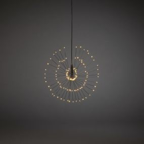 Konstsmide - decoratieve micro LED bol - Ø 25 x 500 cm - amber en zwart