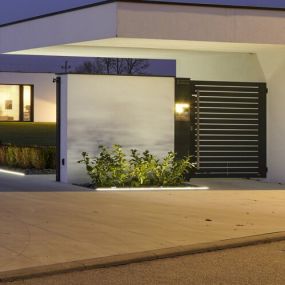 Lichtkoning Recessed Beam - inbouw lineaire verlichting voor buiten - 100 x 3 cm - 4,7W LED incl. - IP67 - wit en geanodiseerd zilver
