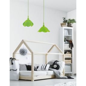 Nova Luce Udine - hanglamp - Ø 25 x 100 cm - groen