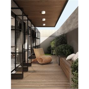 Nova Luce Judi - plafondlamp - Ø 12 x 6 cm - 10W LED incl. - IP65 - wit