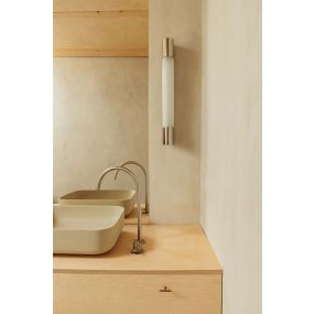 Faro Kiva 600 - wandverlichting - 60 x 6,8 x 6,7 cm - 10W LED incl. - IP44 - chroom