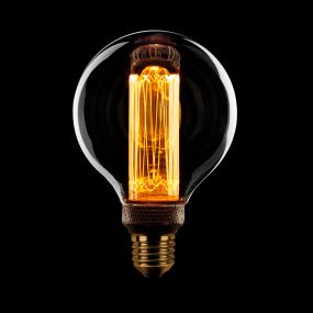 ETH LED Filament Globe - Ø 8 cm - E27 - 5W dimbaar - 2000K - transparant